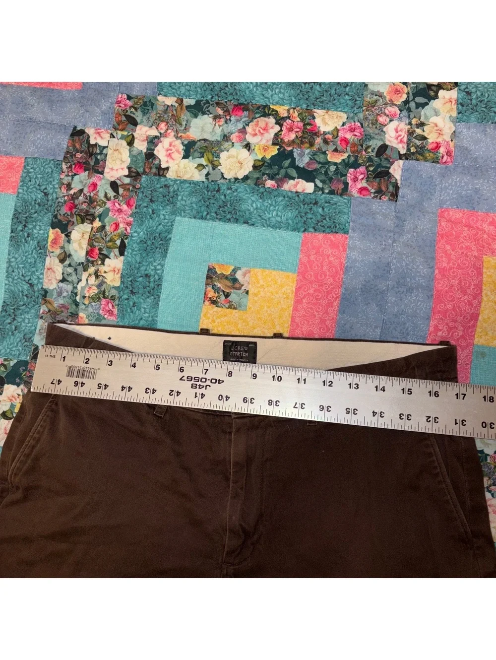 J.Crew $98 Men’s W33 L32 Brown Stretch Straight Cotton Blend Pants Work/Casual